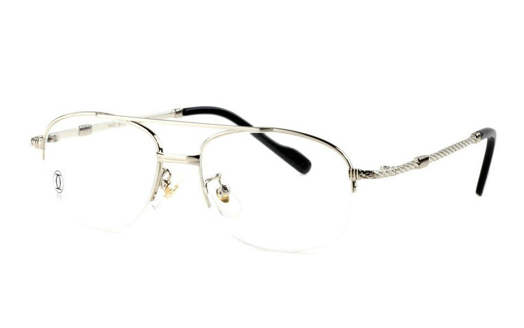 Wholesale Cartier Metal Half Rim Replica Glasses Frame for Sale-021
