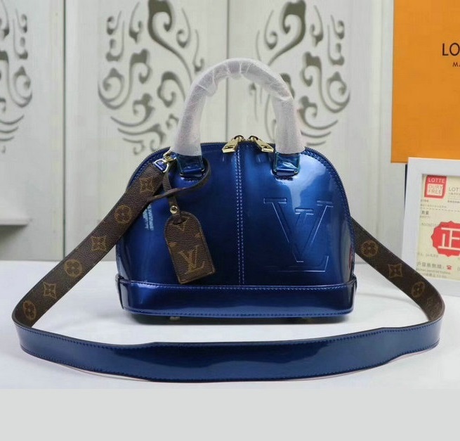 Wholesale Cheap Replica Louis Vuitton Alma Bb Monogram Vernis Leather Bags for Sale-064