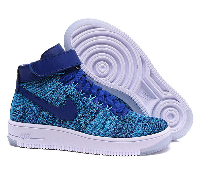 Wholesale Nike Women Air Force 1 Flyknit High Shoes-008
