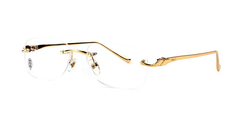 Wholesale Cheap Panthere de Cartier Eyeglass Frames Replica for Sale-050