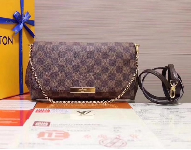 Wholesale Cheap Louis Vuitton Favorite Mm Damier Ebene N41275 Bags for Sale-062