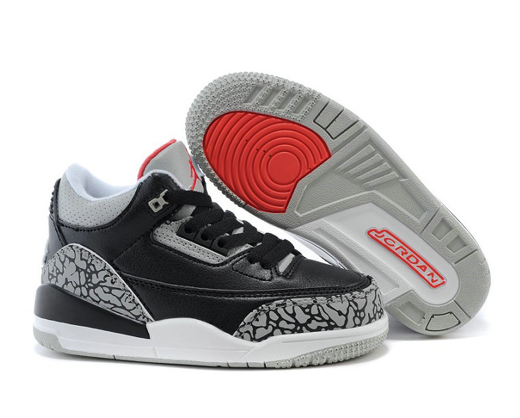Wholesale Air Jordan III (3) Kids Basketball Shoes-005