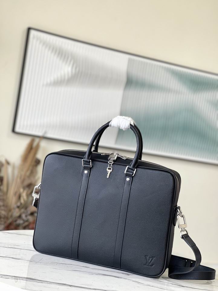 Wholesale Cheap Louis Vuitton Mens Porte Documents Voyage Briefcases Replica for Sale