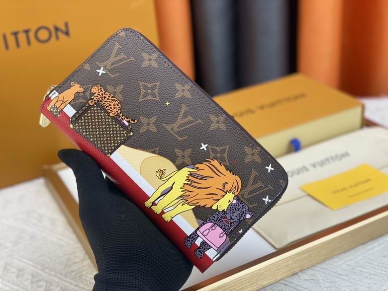 Wholesale Cheap AAA Louis Vuitton Replica Designer Coin Card Holder zipper Wallets for Sale