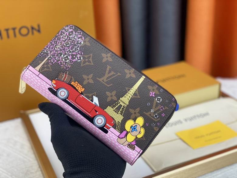 Wholesale Cheap AAA Louis Vuitton Replica Designer Coin Card Holder zipper Wallets for Sale