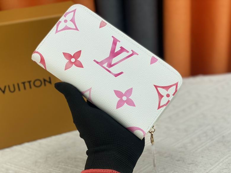 Wholesale Cheap AAA Louis Vuitton Replica Designer Leather Zipper Wallets Card Holder for Sale