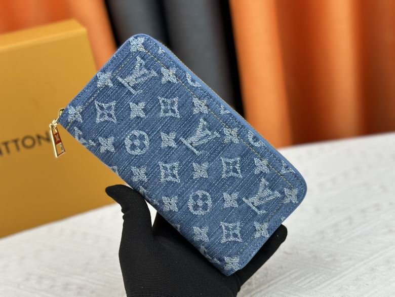 Wholesale Cheap AAA Louis Vuitton Replica Designer Coin Card Holder zipper Wallets for Sale