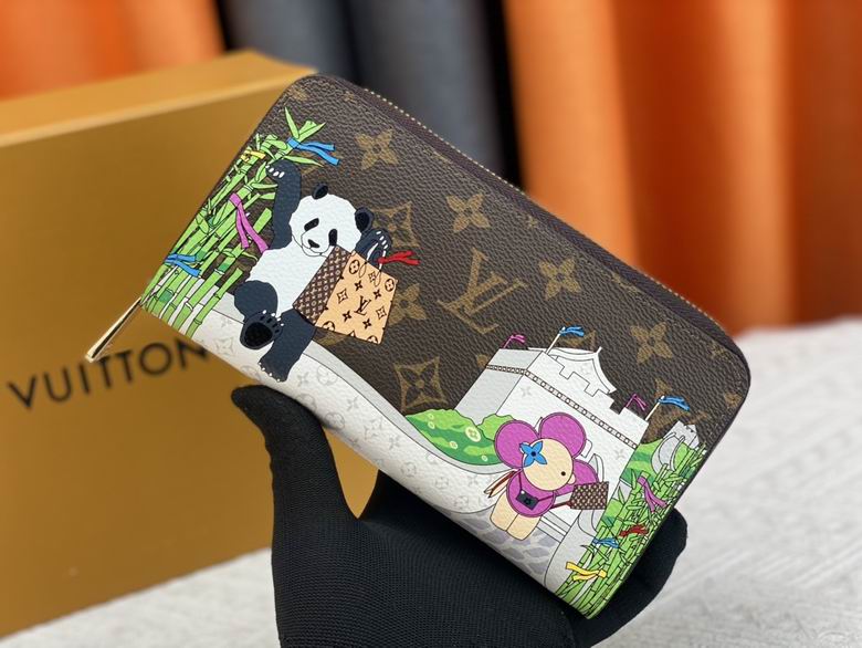 Wholesale Cheap AAA Louis Vuitton Replica Designer Coin Card Holder zipper Wallets for Sale