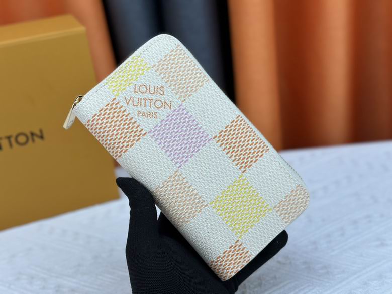 Wholesale Cheap AAA Louis Vuitton Replica Designer Coin Card Holder zipper Wallets for Sale