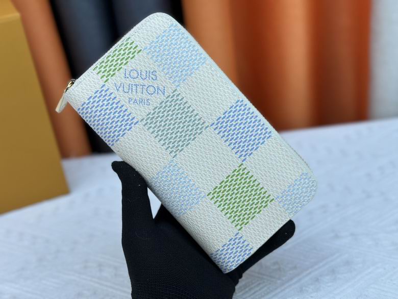 Wholesale Cheap AAA Louis Vuitton Replica Designer Coin Card Holder zipper Wallets for Sale