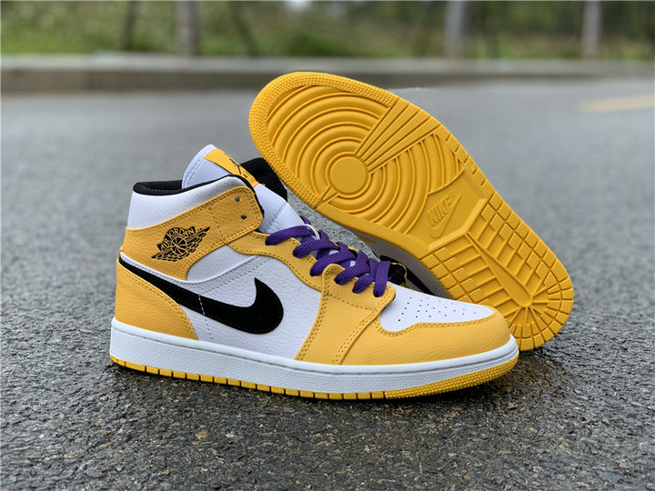 Air Jordan 1 Mid Lakers 852542-700