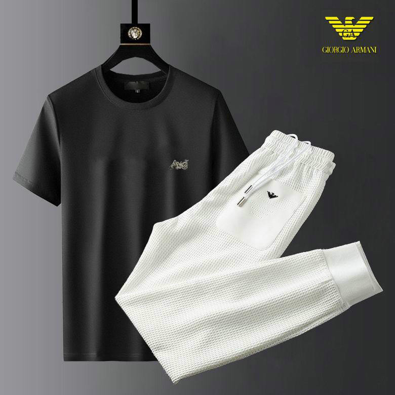 Wholesale Cheap Armani Designer Short Sleeve Tracksuits for Sale
