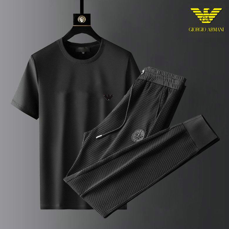 Wholesale Cheap Armani Designer Short Sleeve Tracksuits for Sale