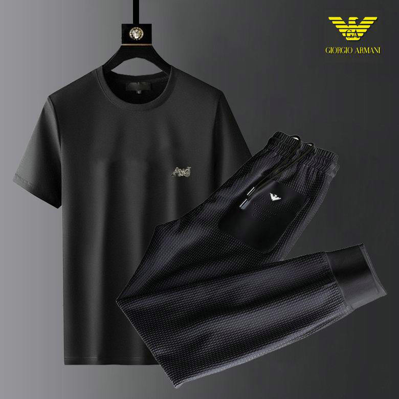 Wholesale Cheap Armani Designer Short Sleeve Tracksuits for Sale