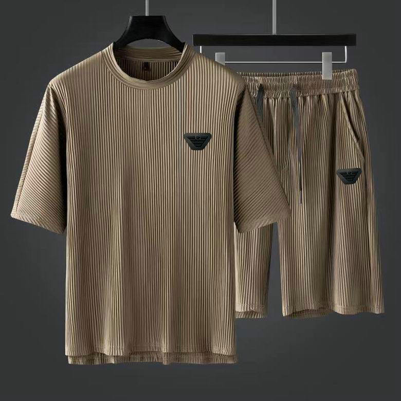 Wholesale Cheap Armani Short Sleeve Tracksuit mens for Sale