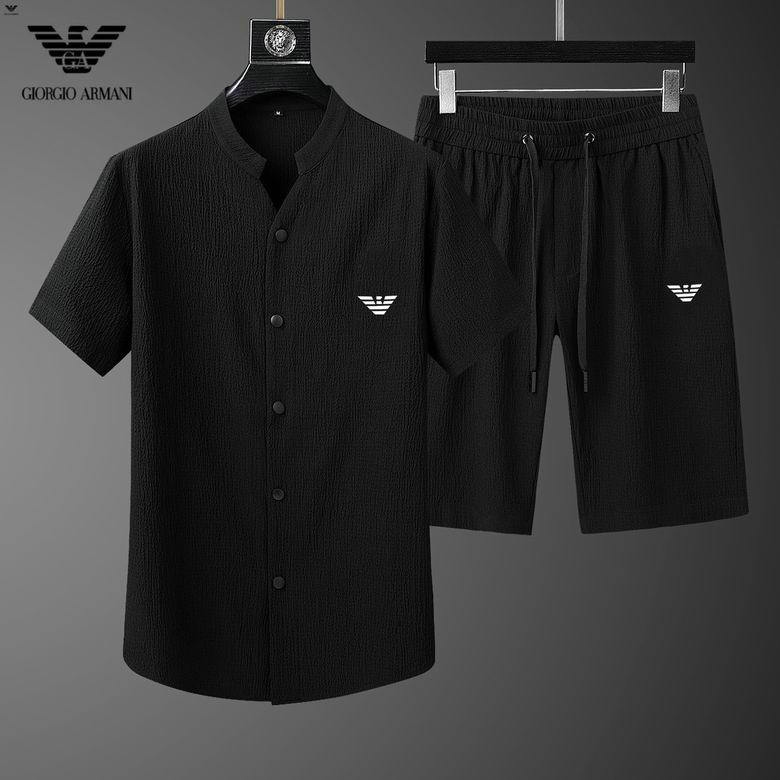 Wholesale Cheap Armani Short Sleeve Tracksuit mens for Sale