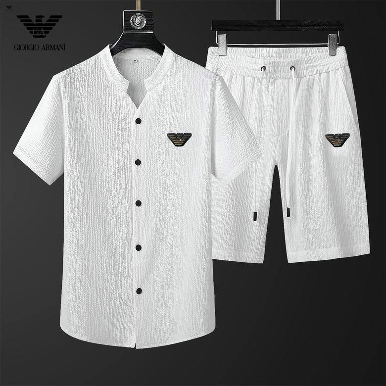 Wholesale Cheap Armani Short Sleeve Tracksuit mens for Sale
