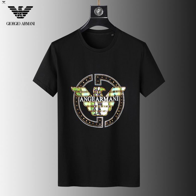 Wholesale Cheap A rmani Replica Short Sleeve T shirts for Sale