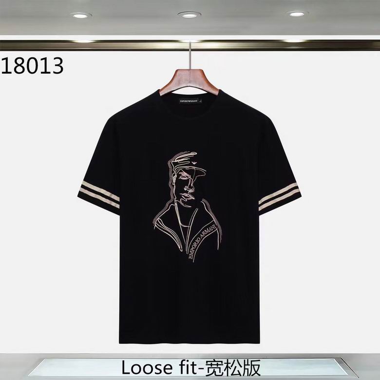Wholesale Cheap A rmani Replica Short Sleeve T shirts for Sale