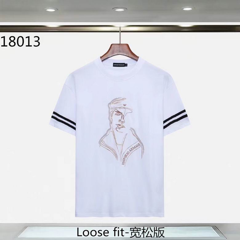 Wholesale Cheap A rmani Replica Short Sleeve T shirts for Sale