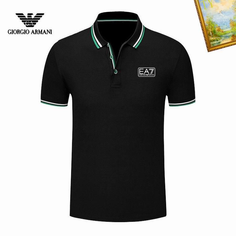 Wholesale Cheap A rmani Short Sleeve Lapel T Shirts for Sale