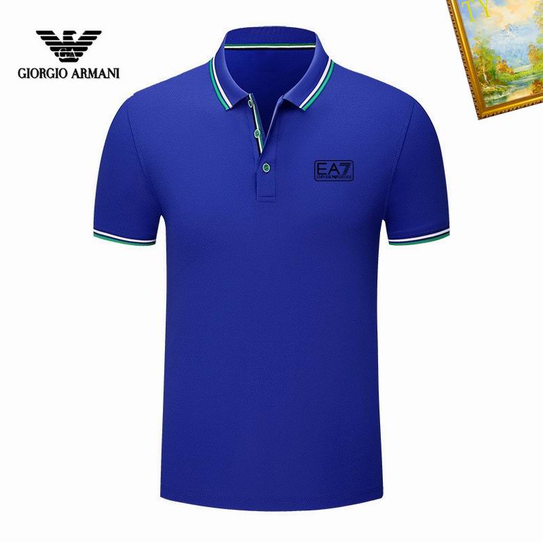 Wholesale Cheap A rmani Short Sleeve Lapel T Shirts for Sale
