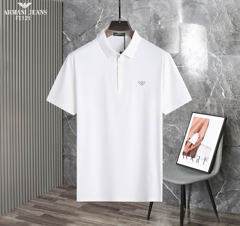 Wholesale Cheap A rmani Short Sleeve Lapel T Shirts for Sale