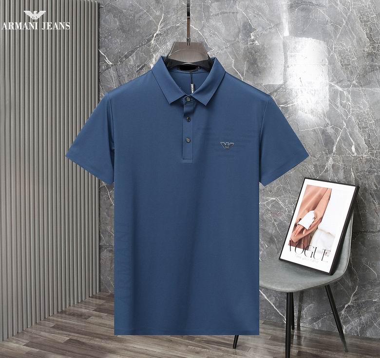 Wholesale Cheap A rmani Short Sleeve Lapel T Shirts for Sale