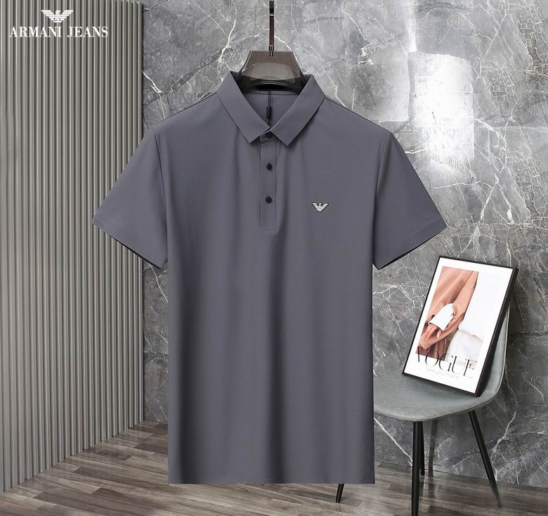 Wholesale Cheap A rmani Short Sleeve Lapel T Shirts for Sale