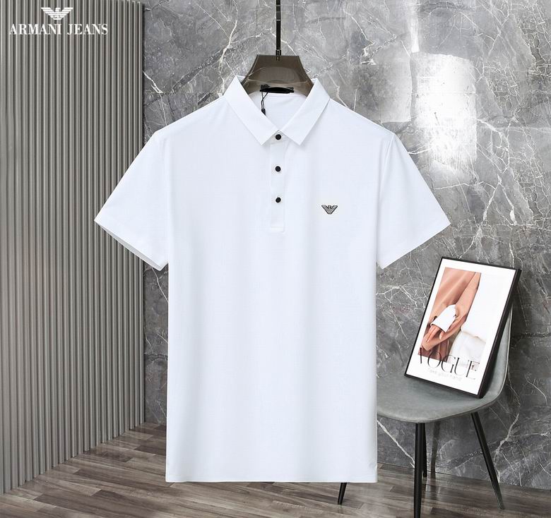 Wholesale Cheap A rmani Short Sleeve Lapel T Shirts for Sale