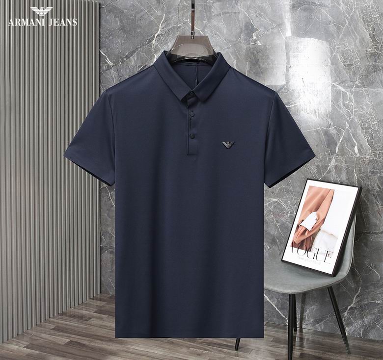 Wholesale Cheap A rmani Short Sleeve Lapel T Shirts for Sale