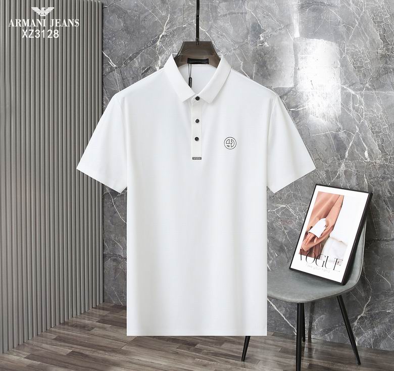 Wholesale Cheap A rmani Short Sleeve Lapel T Shirts for Sale