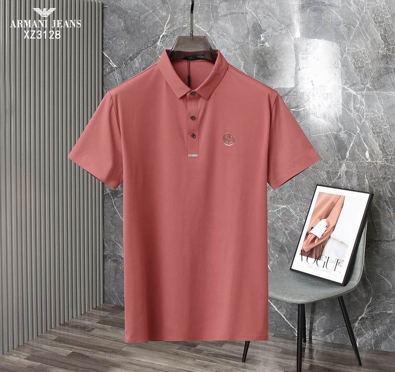 Wholesale Cheap A rmani Short Sleeve Lapel T Shirts for Sale