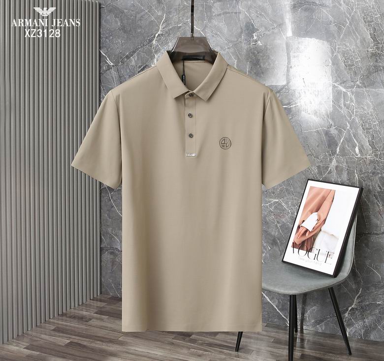 Wholesale Cheap A rmani Short Sleeve Lapel T Shirts for Sale