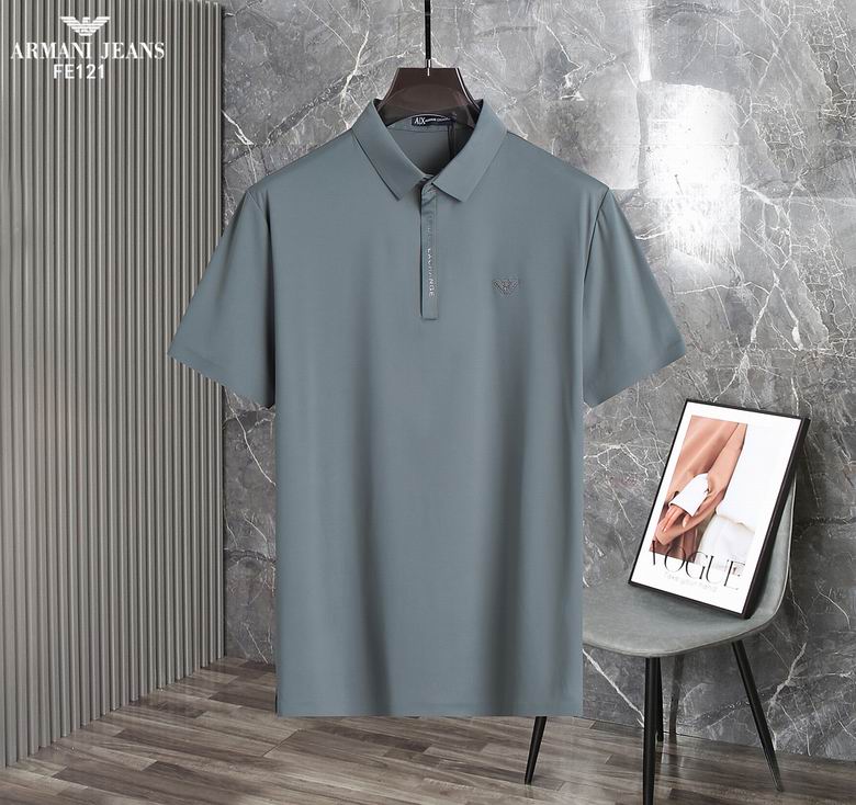 Wholesale Cheap A rmani Short Sleeve Lapel T Shirts for Sale
