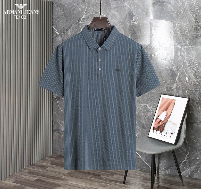 Wholesale Cheap A rmani Short Sleeve Lapel T Shirts for Sale