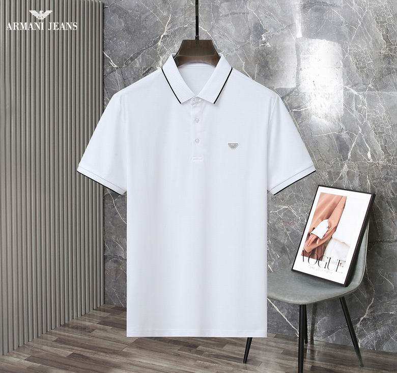 Wholesale Cheap A rmani Short Sleeve Lapel T Shirts for Sale