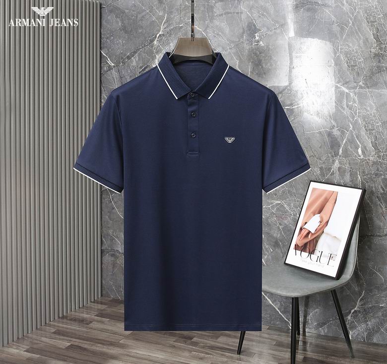 Wholesale Cheap A rmani Short Sleeve Lapel T Shirts for Sale
