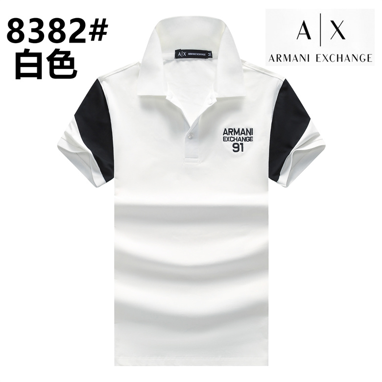 Wholesale Cheap A rmani Short Sleeve Lapel T Shirts for Sale