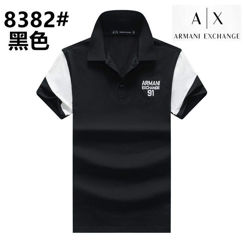 Wholesale Cheap A rmani Short Sleeve Lapel T Shirts for Sale