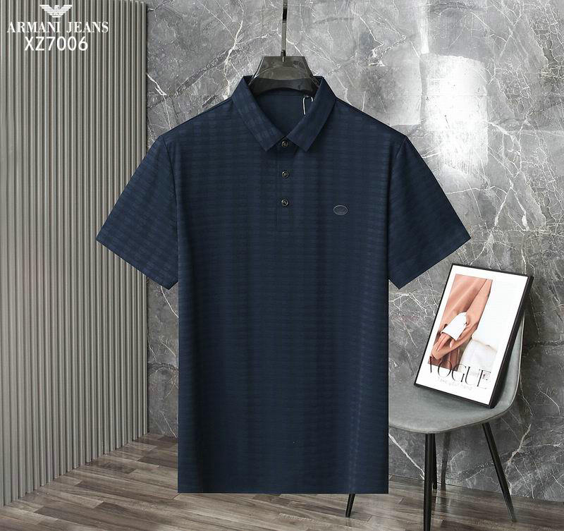 Wholesale Cheap High quality Armani Short Sleeve Lapel men T Shirts for Sale