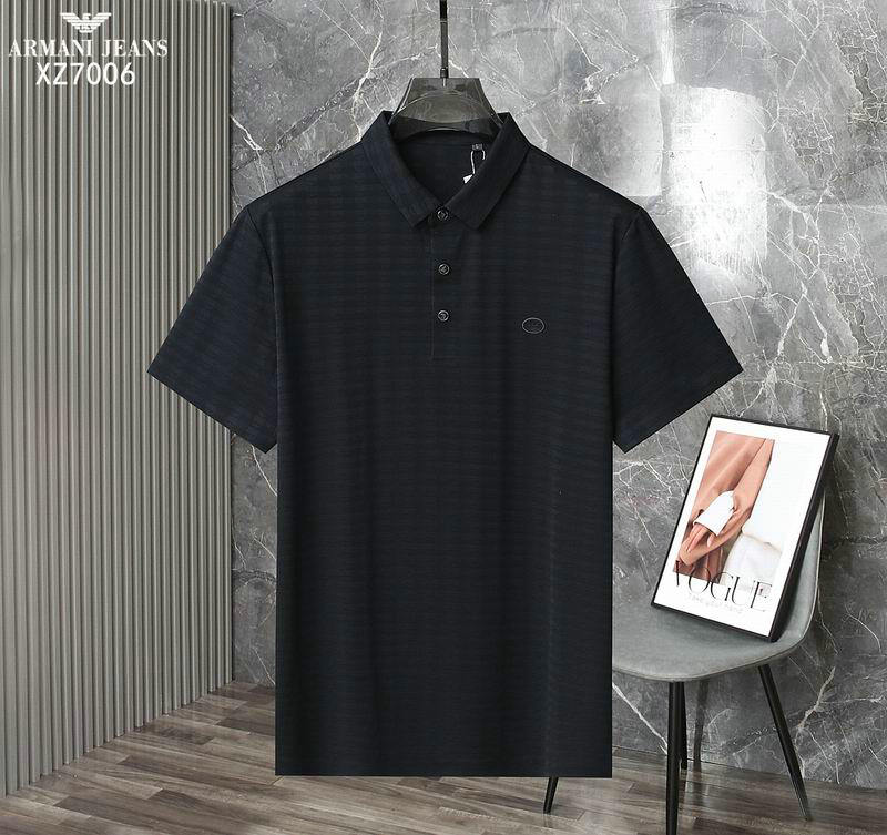 Wholesale Cheap High quality Armani Short Sleeve Lapel men T Shirts for Sale