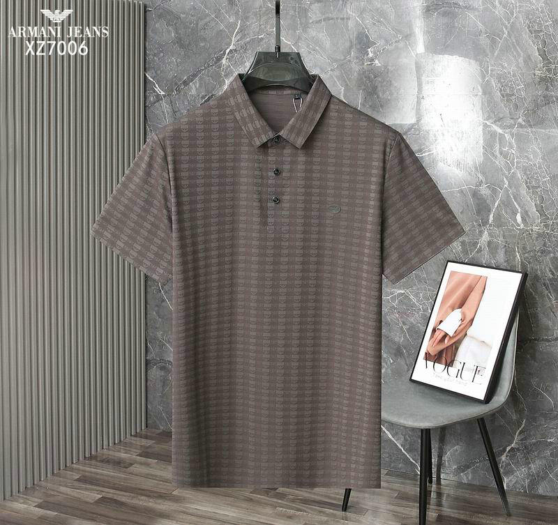 Wholesale Cheap High quality Armani Short Sleeve Lapel men T Shirts for Sale