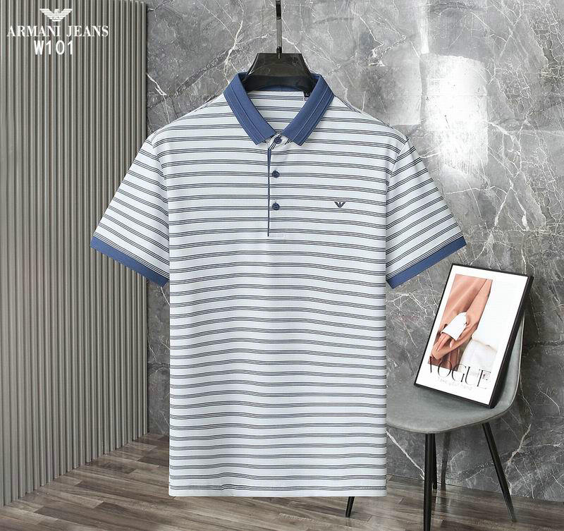 Wholesale Cheap High quality Armani Short Sleeve Lapel men T Shirts for Sale