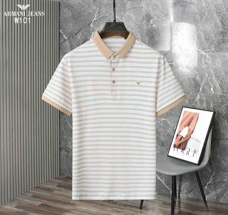 Wholesale Cheap High quality Armani Short Sleeve Lapel men T Shirts for Sale
