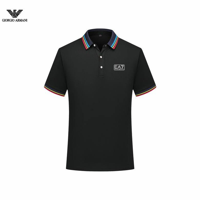 Wholesale Cheap Armani Short Sleeve Lapel T Shirts for Sale