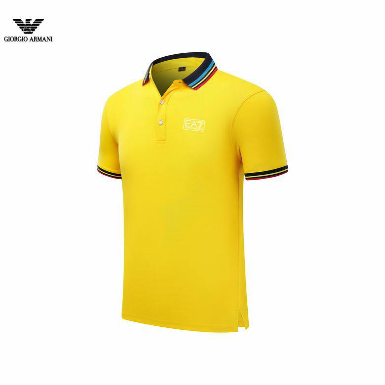 Wholesale Cheap Armani Short Sleeve Lapel T Shirts for Sale