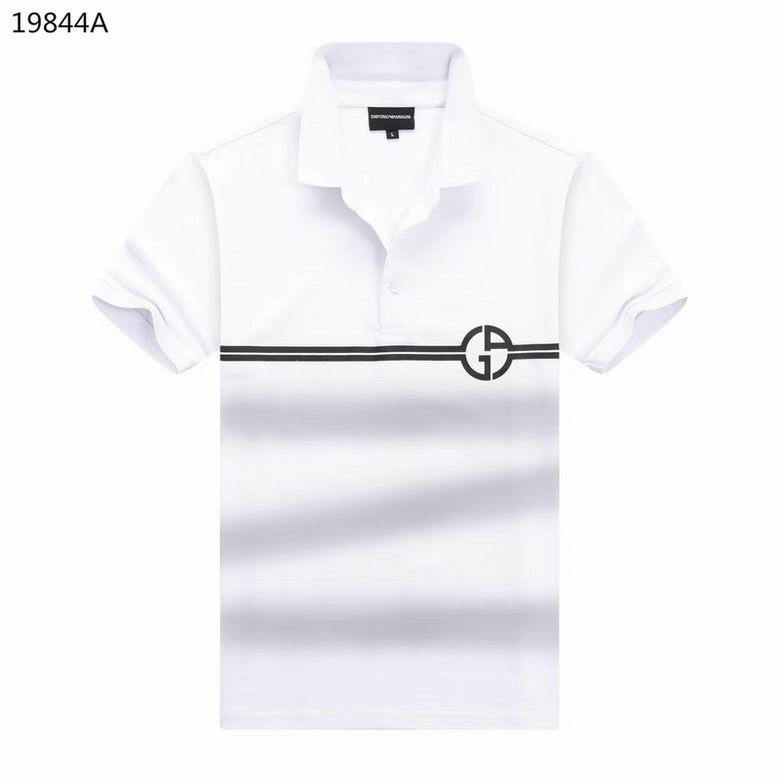 Wholesale Cheap Armani Short Sleeve Lapel T Shirts for Sale