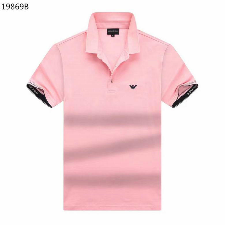 Wholesale Cheap Armani Short Sleeve Lapel T Shirts for Sale