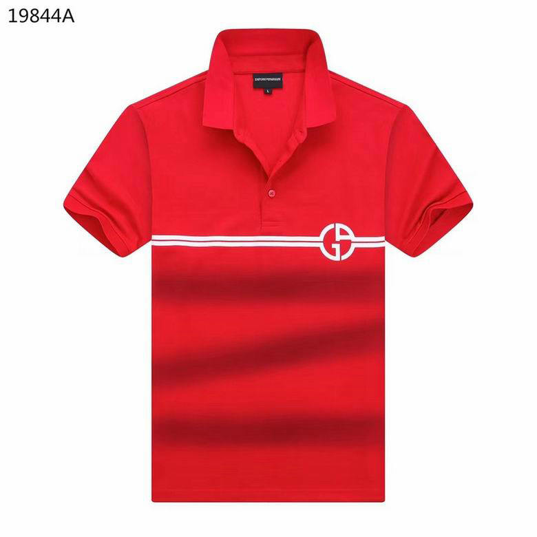 Wholesale Cheap Armani Short Sleeve Lapel T Shirts for Sale